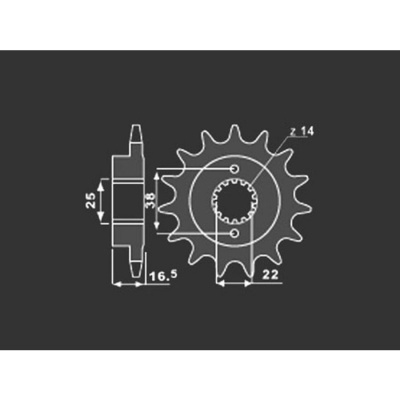 PBR Звезда передняя    2205-15 (Ducati) фото в интернет-магазине FrontFlip.Ru