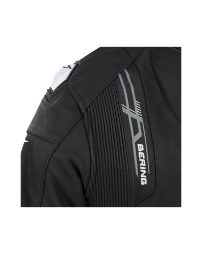 Куртка кожаная Bering SNAP Black/White фото в интернет-магазине FrontFlip.Ru