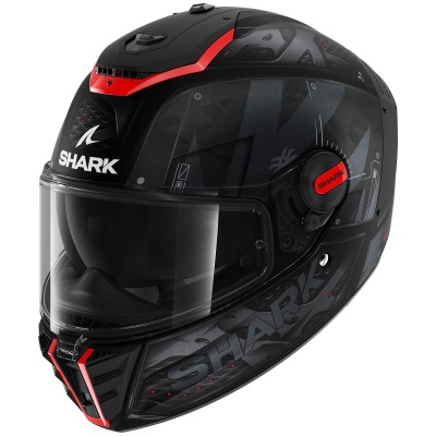 Шлем SHARK SPARTAN RS STINGREY MAT Black/Antracite/Red фото в интернет-магазине FrontFlip.Ru