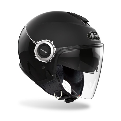 AIROH шлем открытый HELIOS FLUO BLACK GLOSS/MATT фото в интернет-магазине FrontFlip.Ru