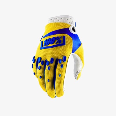 Мотоперчатки 100% Airmatic Glove Yellow фото в интернет-магазине FrontFlip.Ru