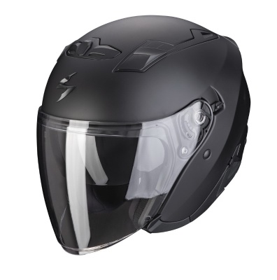 [SCORPION EXO] Мотошлем EXO-230 SOLID, цвет Черный Матовый фото в интернет-магазине FrontFlip.Ru