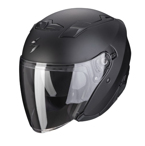 [SCORPION EXO] Мотошлем EXO-230 SOLID, цвет Черный Матовый фото в интернет-магазине FrontFlip.Ru