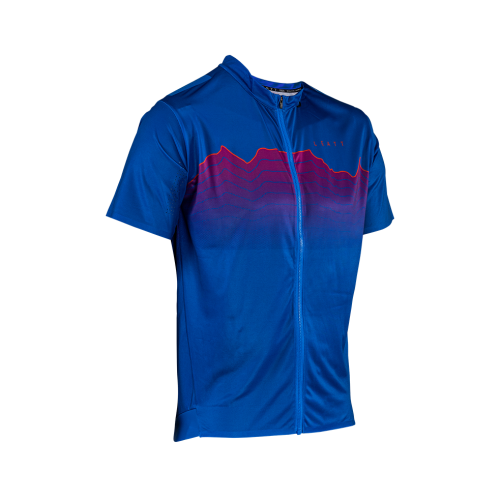 Велоджерси Leatt MTB Trail 3.0 Jersey Blue фото в интернет-магазине FrontFlip.Ru