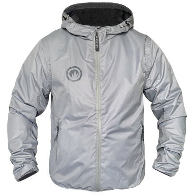 Ветровка INFLAME PADDOCK TIME-X с капюшоном, цвет серый светлый фото в интернет-магазине FrontFlip.Ru