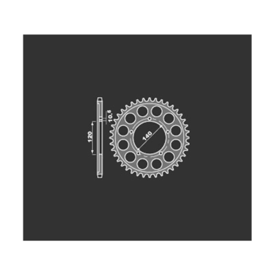 PBR Звезда задняя    4409-42   (сталь) фото в интернет-магазине FrontFlip.Ru