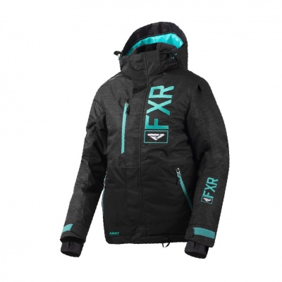 Куртка FXR Fresh с утеплителем Char Jersey/Black/Mint фото в интернет-магазине FrontFlip.Ru