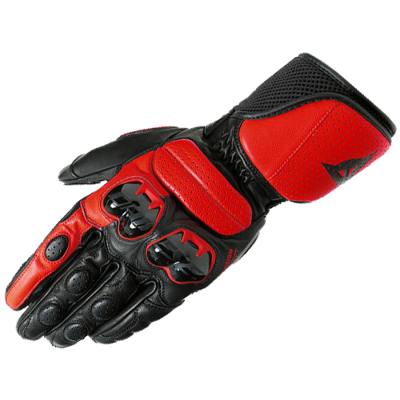 DAINESE Перчатки IMPETO B78 BLK/LAVA-RED фото в интернет-магазине FrontFlip.Ru