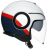 Шлем AGV ORBYT MULTI Block Pearl White/Ebony/Red-Fluo фото в интернет-магазине FrontFlip.Ru