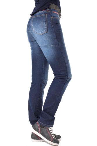 Мотоджинсы STARKS LADY SNAKE STRONG stretch SLIM FIT женские Синий Потертый фото в интернет-магазине FrontFlip.Ru