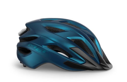 Велошлем Met Crossover MIPS Metallic Blue фото в интернет-магазине FrontFlip.Ru