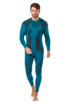 Комплект термобелья мужской V-MOTION F10 изумрудный фото в интернет-магазине FrontFlip.Ru