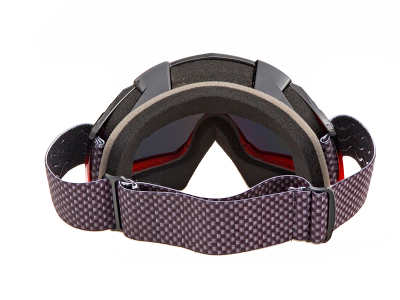 Очки кроссовые AiM (PRO) 157-500 Black-Red Glossy фото в интернет-магазине FrontFlip.Ru