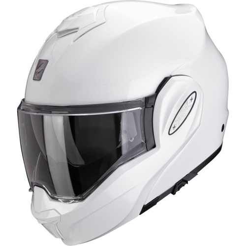 [SCORPION EXO] Мотошлем EXO-TECH EVO PRO SOLID, цвет Белый Металлик фото в интернет-магазине FrontFlip.Ru
