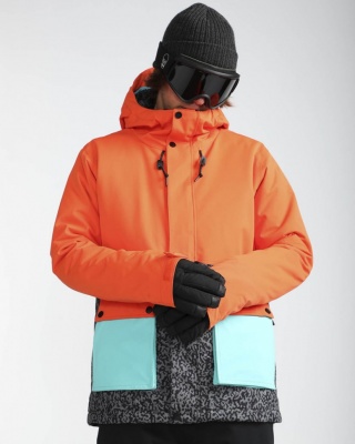 BILLABONG КУРТКА СНОУБОРДИЧЕСКАЯ FIFTY 50 PUFFIN ORANGE фото в интернет-магазине FrontFlip.Ru