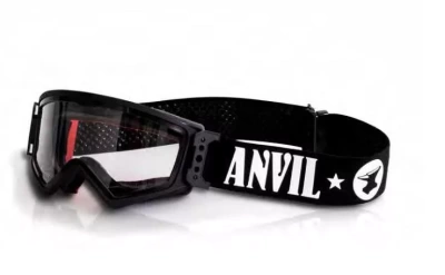 ARIETE Кроссовые очки (маска) MUDMAX - ANVIL BLACK / CLEAR LENS NO PINS (moto parts) фото в интернет-магазине FrontFlip.Ru