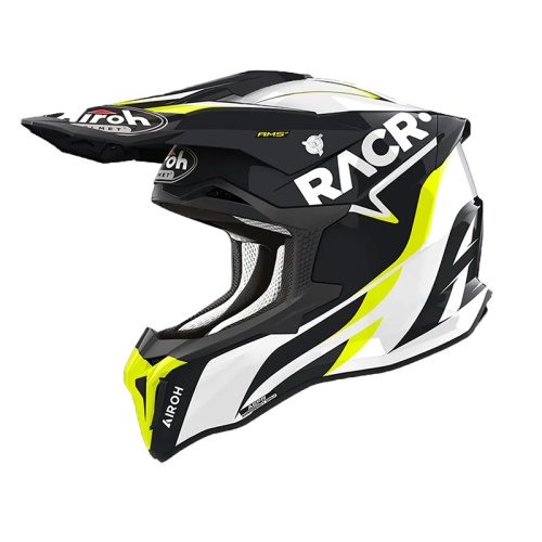 Мотошлем AIROH STRYCKER RACR GLOSS фото в интернет-магазине FrontFlip.Ru