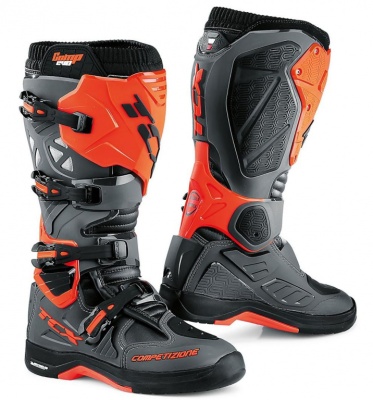 [TCX] Мотоботы COMP EVO 2 MICHELIN, цвет Серый/Оранжевый фото в интернет-магазине FrontFlip.Ru