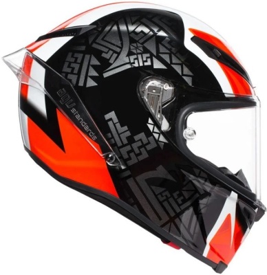 Шлем AGV CORSA R MULTI Casanova Black/Red/Green фото в интернет-магазине FrontFlip.Ru