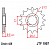 Звезда передняя (ведущая), для 428 цепи, 14 зубьев (JT 1907.14)