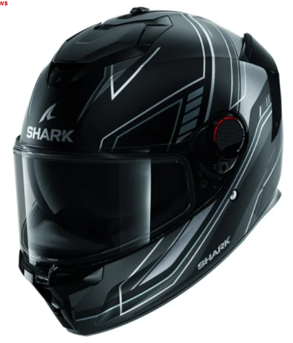 Шлем Shark SPARTAN GT PRO TORYAN MAT Black/Anthracite/Anthracite фото в интернет-магазине FrontFlip.Ru