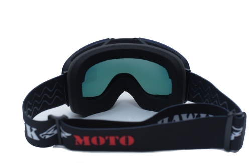 Зимние очки HAWK MOTO Snow Star (зеркальные синие) фото в интернет-магазине FrontFlip.Ru