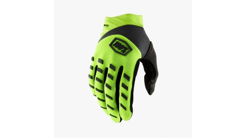 Мотоперчатки 100% Airmatic Glove Fluo Yellow/Black фото в интернет-магазине FrontFlip.Ru