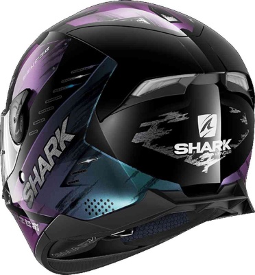 Шлем SHARK SKWAL 2 VENGER Black/Purple фото в интернет-магазине FrontFlip.Ru
