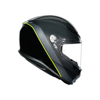 Шлем AGV K-6 MULTI Minimal Gunmetal/Black/Yellow-Fluo фото в интернет-магазине FrontFlip.Ru