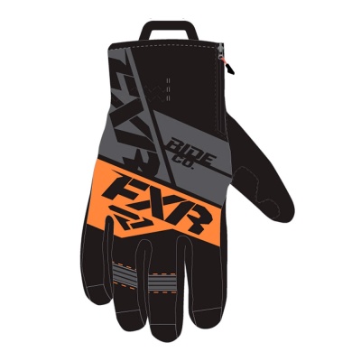 Перчатки FXR Fuel с утеплителем Black/Char/Orange фото в интернет-магазине FrontFlip.Ru
