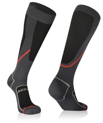 Гольфы кроссовые Acerbis NO-WET Black/Grey фото в интернет-магазине FrontFlip.Ru