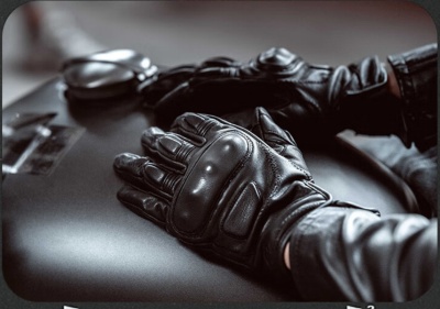 Перчатки кожаные Scoyco MC154 Black фото в интернет-магазине FrontFlip.Ru