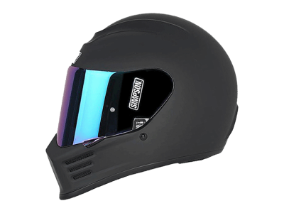 SIMPSON Шлем SPEED MATT BLACK фото в интернет-магазине FrontFlip.Ru