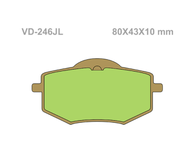 VESRAH Тормозные колодки  VD-246JL фото в интернет-магазине FrontFlip.Ru