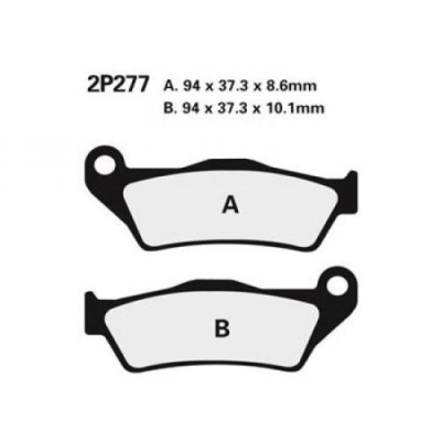 NISSIN Тормозные колодки  2P-277NS  (947/2) фото в интернет-магазине FrontFlip.Ru