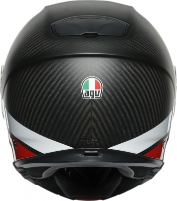 Шлем AGV SPORTMODULAR MULTI Layer Carbon/Red/White фото в интернет-магазине FrontFlip.Ru