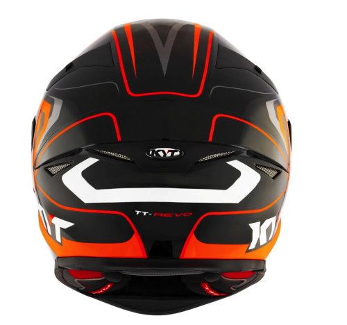 [KYT] Мотошлем TT-REVO OVERTECH, цвет Черный/Оранжевый фото в интернет-магазине FrontFlip.Ru