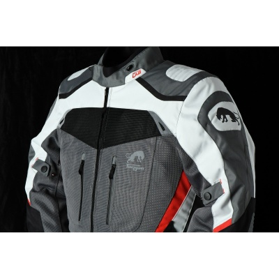 [FURYGAN] Мотокуртка APALACHES VENTED текстиль, цвет Черный/Серый/Красный фото в интернет-магазине FrontFlip.Ru