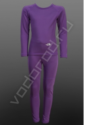 Термобелье подростковое North Face Purple верх фото в интернет-магазине FrontFlip.Ru