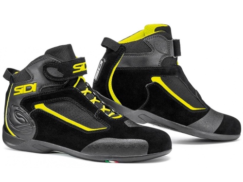 Мотоботы SIDI GAS Black/Yellow фото в интернет-магазине FrontFlip.Ru