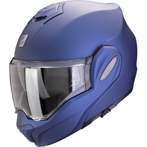 [SCORPION EXO] Мотошлем EXO-TECH EVO PRO SOLID, цвет Синий Матовый фото в интернет-магазине FrontFlip.Ru