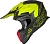 Шлем кроссовый JUST1 J18 Vertigo, красный/серый/Hi-Vis желтый матовый