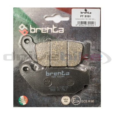 [BRENTA] Тормозные колодки FT 3151 Organic фото в интернет-магазине FrontFlip.Ru