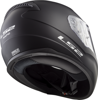 LS2 Мотошлем FF353 RAPID SOLID черный матовый фото в интернет-магазине FrontFlip.Ru