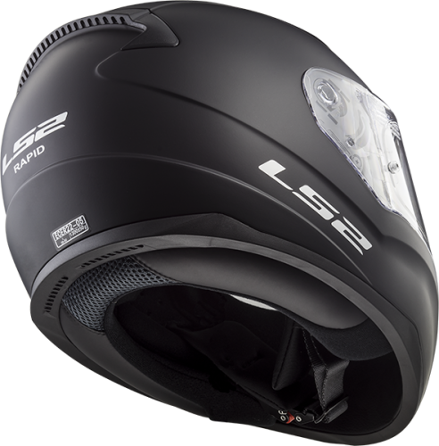 LS2 Мотошлем FF353 RAPID SOLID черный матовый фото в интернет-магазине FrontFlip.Ru