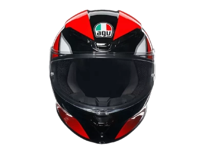 AGV Шлем K-6 E2206 HYPHEN BLACK/RED/WHITE фото в интернет-магазине FrontFlip.Ru