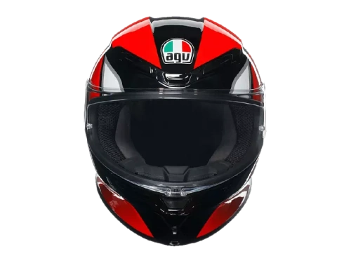 AGV Шлем K-6 E2206 HYPHEN BLACK/RED/WHITE фото в интернет-магазине FrontFlip.Ru