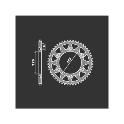 PBR Звезда задняя    289-48   (алюм) фото в интернет-магазине FrontFlip.Ru