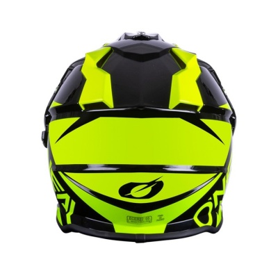 Шлем кроссовый со стеклом O'NEAL Sierra R V.22, глянец желтый/черный фото в интернет-магазине FrontFlip.Ru