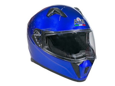Шлем AiM JK320 Dark Blue фото в интернет-магазине FrontFlip.Ru